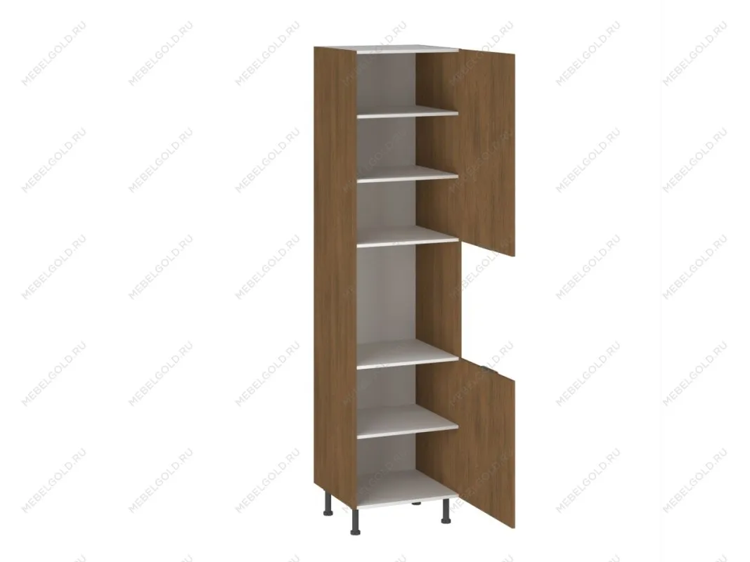 Шкаф-пенал 960 ПГ-60 бока ЛДСП Каселла, Фьюжн (600*566*2456) Дуб Каселла коричневый, 27188 | изображение 1