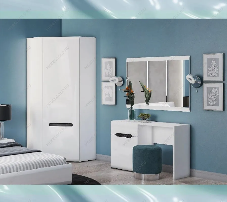 Шкаф угловой Ацтека SZFN1D/21/10 белый | изображение 3