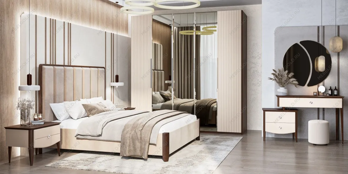 Зеркало Жаклин ППУ бежевый | изображение 1