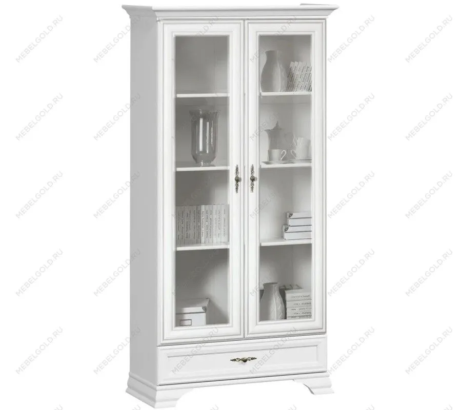 Шкаф с витриной Кентаки REG2W1S белый - Выставка м. Марьина роща | изображение 1