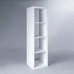 КАЛЛАКС / ФОРА Стеллаж ИКЕА / IKEA 4 с четырьми открытыми ячейками, тамбурат, белый | изображение 1