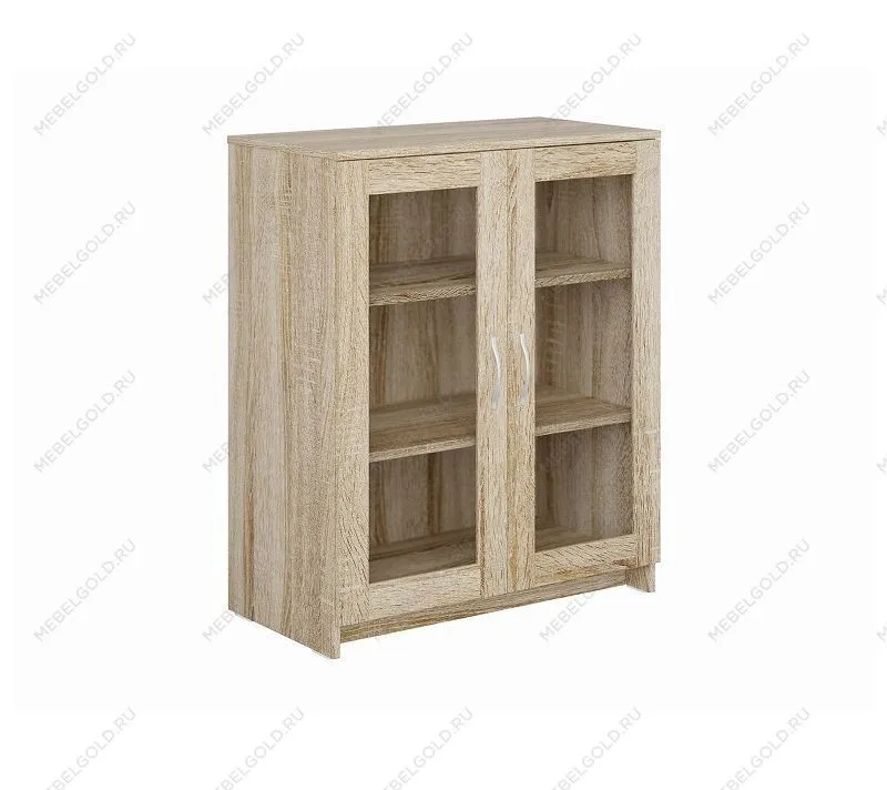 БРИМНЭС / СИРИУС тумба ИКЕА / IKEA 2 двери со стеклом 78х95 сонома | изображение 3