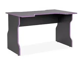 Стол компьютерный Вардиг, 120х75х82 см, антрацит/фиолетовый