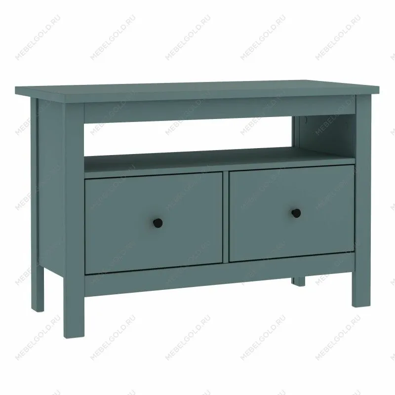 Тумба Сага, 2 ящика, 91х42х63 см, темно-бирюзовая | изображение 14