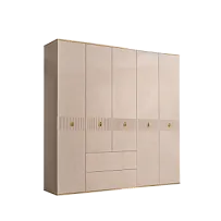 Шкаф 5-ти дверный с ящиками Римини СОЛО (Латте/Золото) РМШ2/51(s)