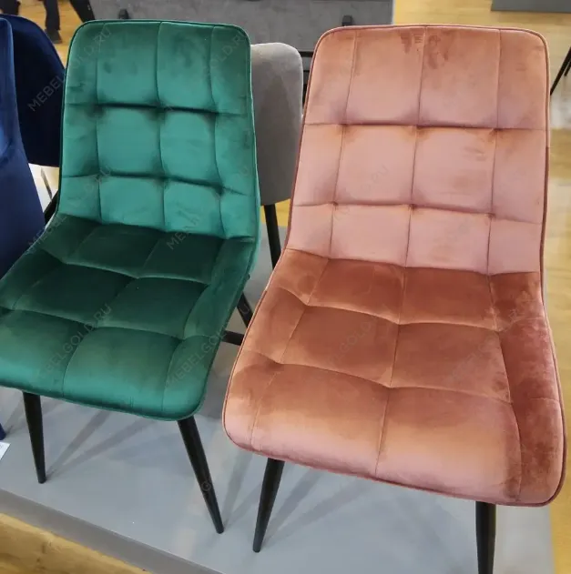 Стул кухонный Signal CHIC Velvet (ант. розовый/черный) | изображение 1