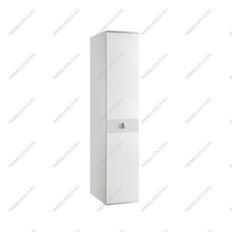 Шкаф 1-но дверный Римини СОЛО (Бежевый/Серебро) РМШ2/1(s)