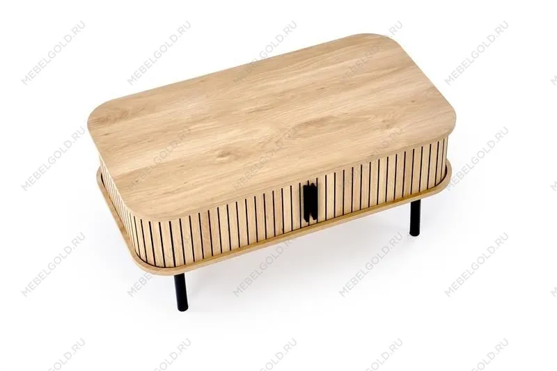 Стол журнальный Halmar ANGELINA (натуральный/черный) | изображение 2