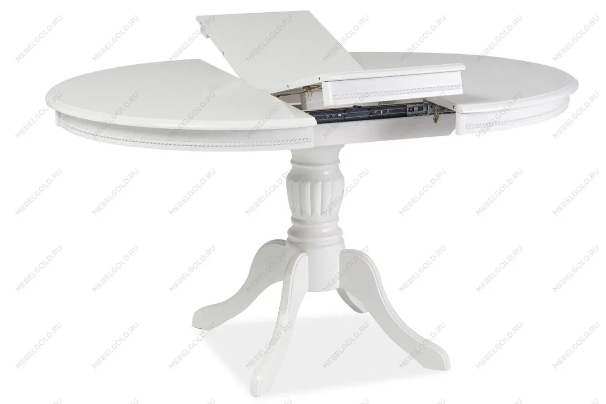 Стол обеденный Signal OLIVIA 105 раскладной (белый) | изображение 1