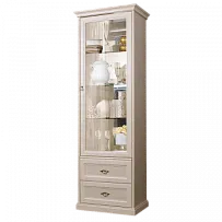 Витрина для посуды 1-створчатая Венеция дуб седан ВНВ1-1С