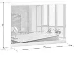 Зеркало Ацтека LUS белый | изображение 1