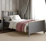 САГА кровать одинарная 90х200 серая/ясень | изображение 4