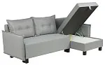 Диван-кровать угловой КИРКАС, 217х90х77 см, светло-серый | изображение 3