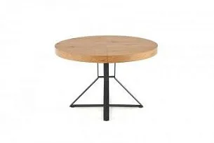 Стол обеденный Halmar MERCY раскладной (дуб золотой/черный)