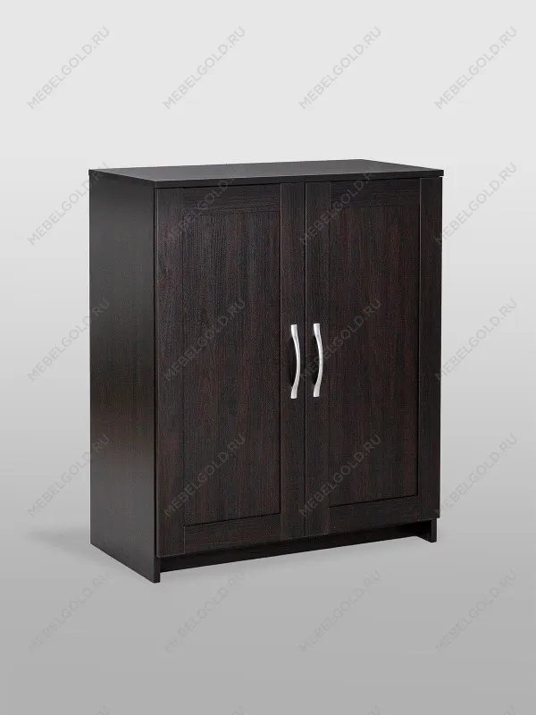 Тумба Сириус, 2 двери, 78х41х95 см, дуб венге, черно-коричневая | изображение 6