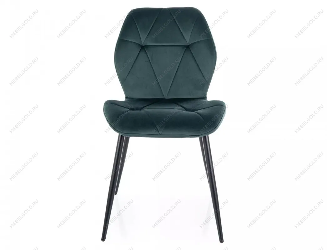 Стул кухонный Signal RICK Velvet Bluvel 78 (темно-зеленый/черный) | изображение 1