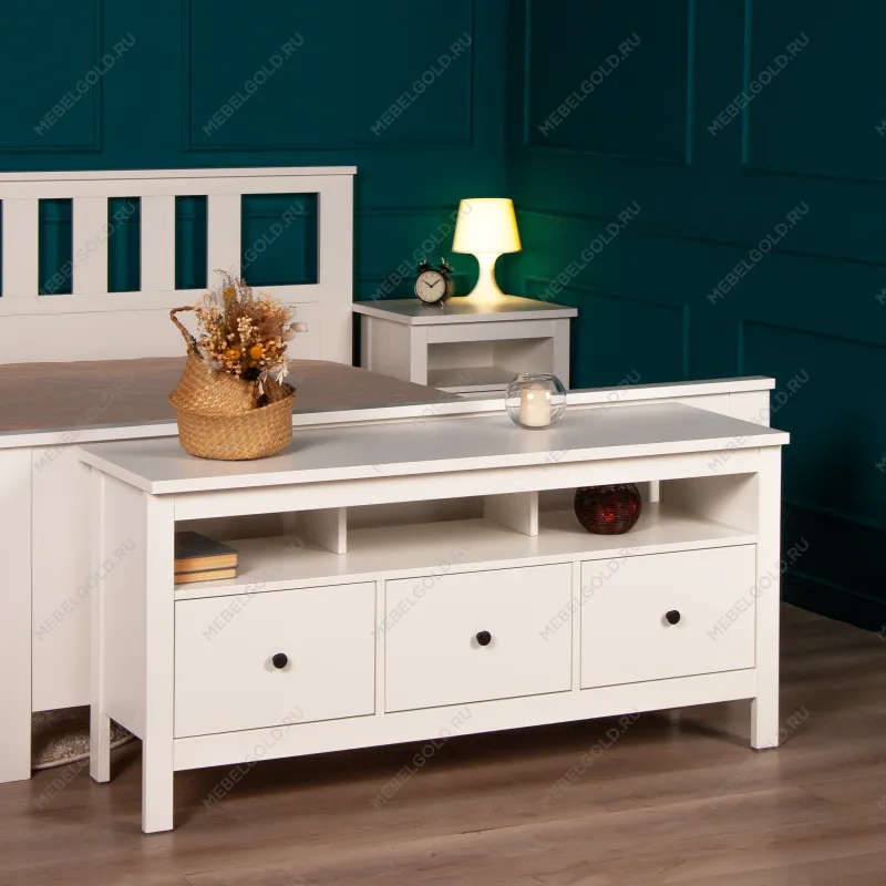 САГА тумба 3 ящика белая | изображение 5