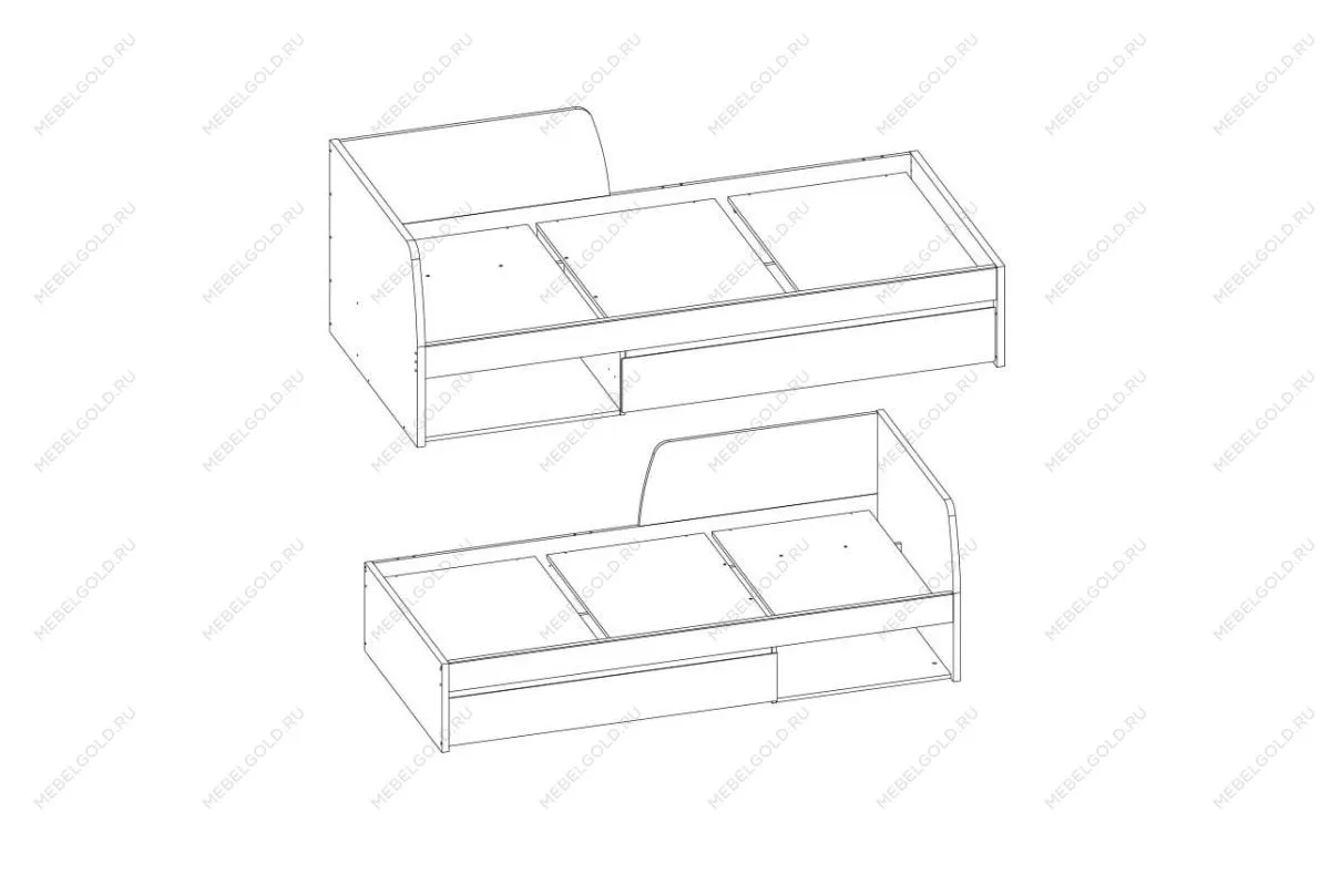 Центральный склад - Кровать Джаз 90 | изображение 2