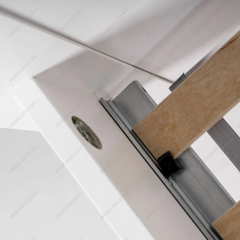 Кровать односпальная Сага, 90х200 см, белая | изображение 7