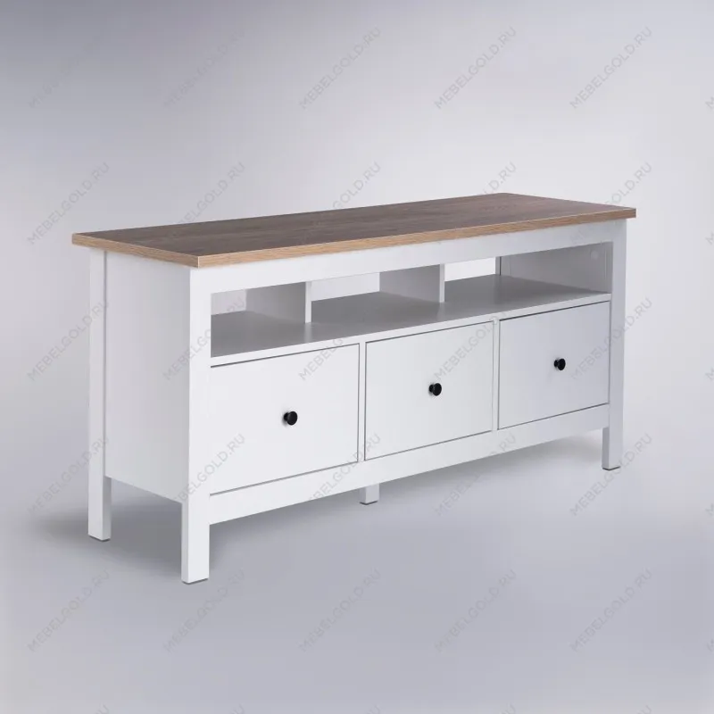 САГА тумба 3 ящика белая/ясень | изображение 1