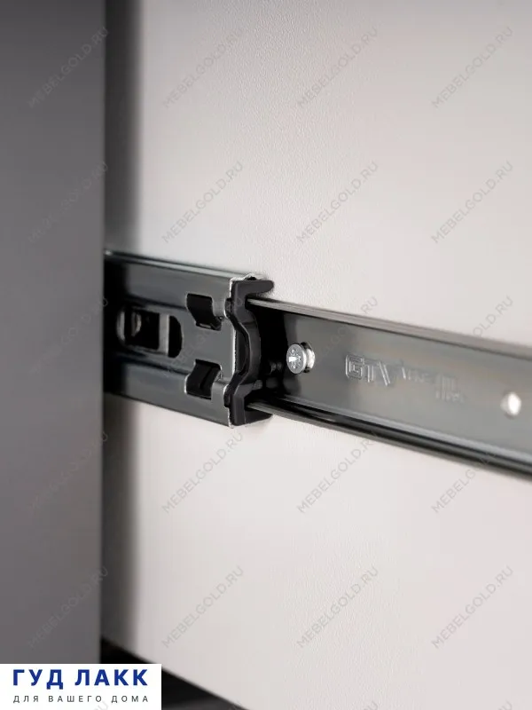 Комод Сага, 3 ящика, 92х100х51 см, серый | изображение 3