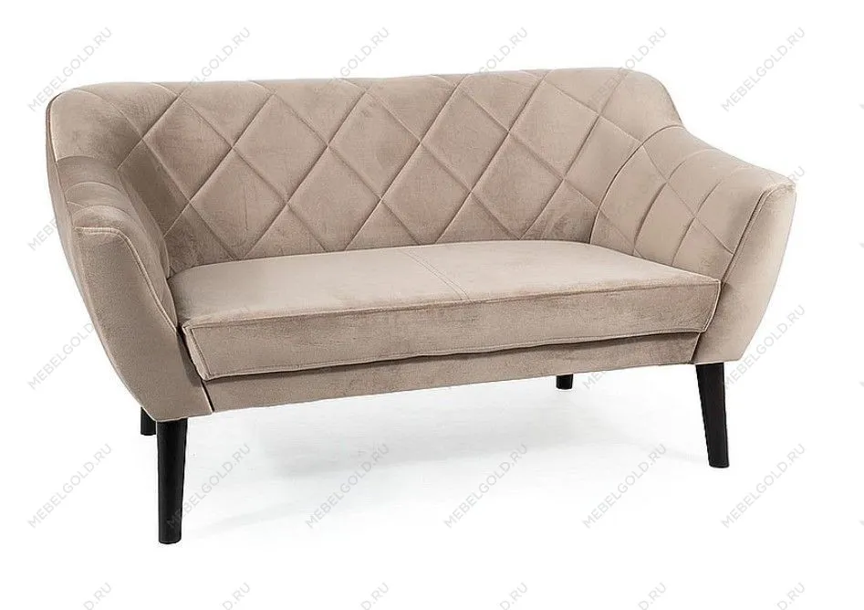 Диван Signal KARO 2 VELVET (темно-бежевый/венге)