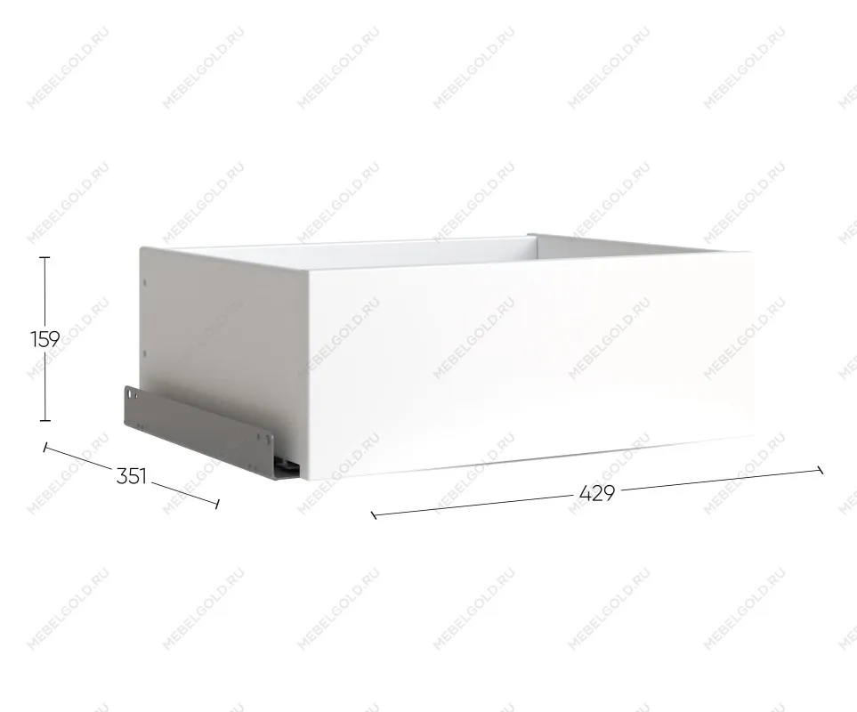 Ящик выдвижной к шкафу МАКС, 43х36х16 см, дуб сонома | изображение 1