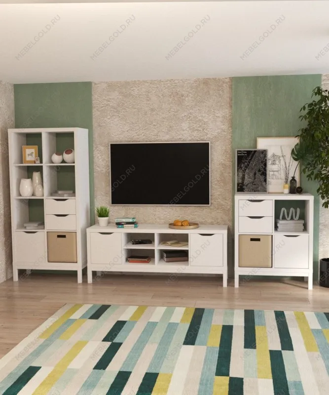 Фора основание металлическое для стеллажа 76х38х18, белый | изображение 3