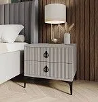 Тумба прикроватная Стелла светло серый камень | изображение 1