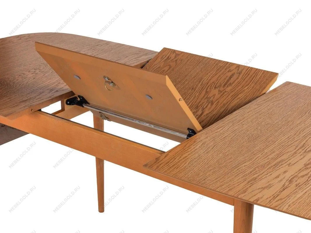 Стол обеденный KADIS раскладной 160/225 (Дуб натуральный с патиной темный орех) | изображение 3