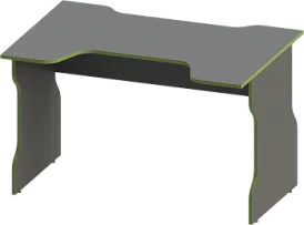 Стол компьютерный Вардиг, 120х75х82 см, антрацит/лайм