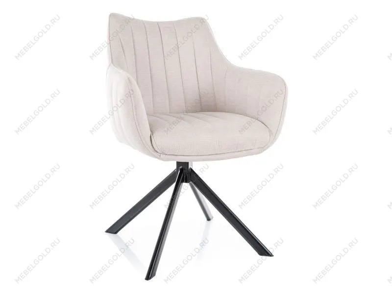 Стул кухонный Signal AZALIA Brego 22 поворотный (светло-бежевый/черный)