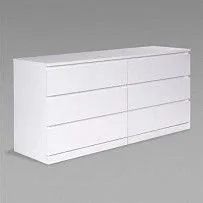Варма Прайм 6Д комод 160x77x48, белый