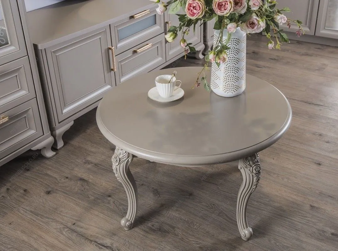 Столик круглый Мокко серый камень | изображение 10