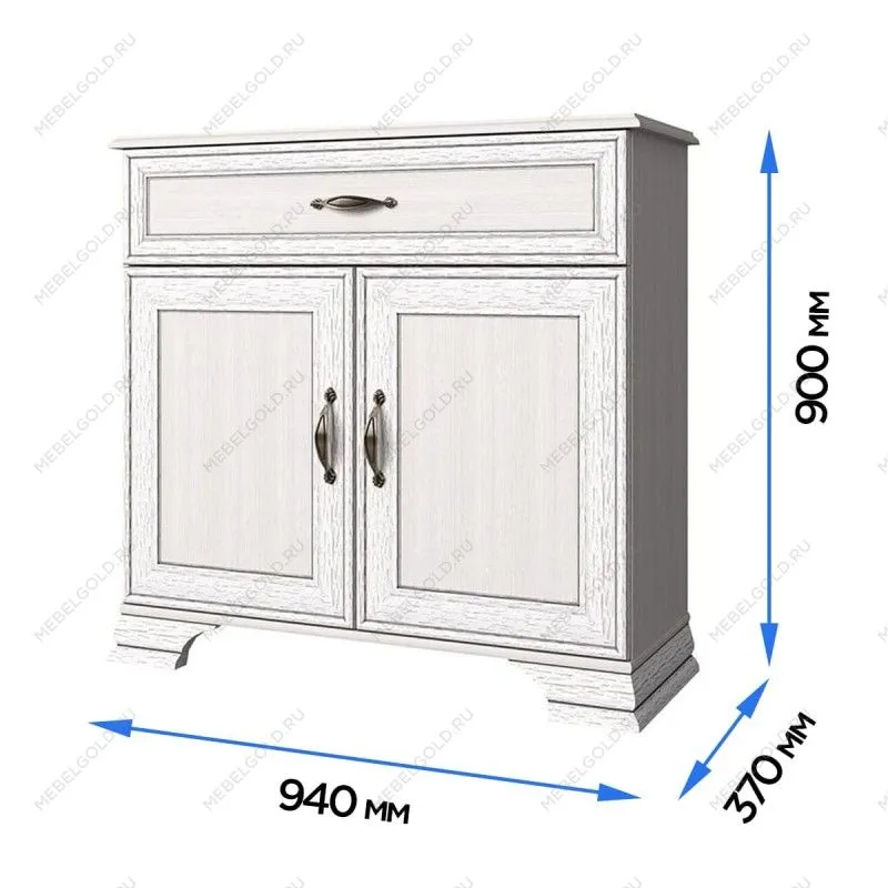 Лобня - Тумба Тиффани 2D1S вудлайн кремовый | изображение 2