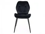 Стул кухонный Signal RICK Velvet Bluvel 19 (черный/черный) | изображение 1