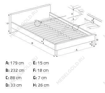 Кровать Halmar ELANDA 160 (светло-серый) | изображение 8