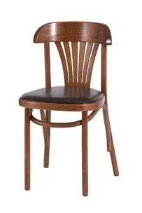 Стул Астра классик мягкий (Средний тон, экокожа коричневая)