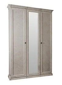 Шкаф Афина 3-дверный (2+1) с зеркалом крем корень