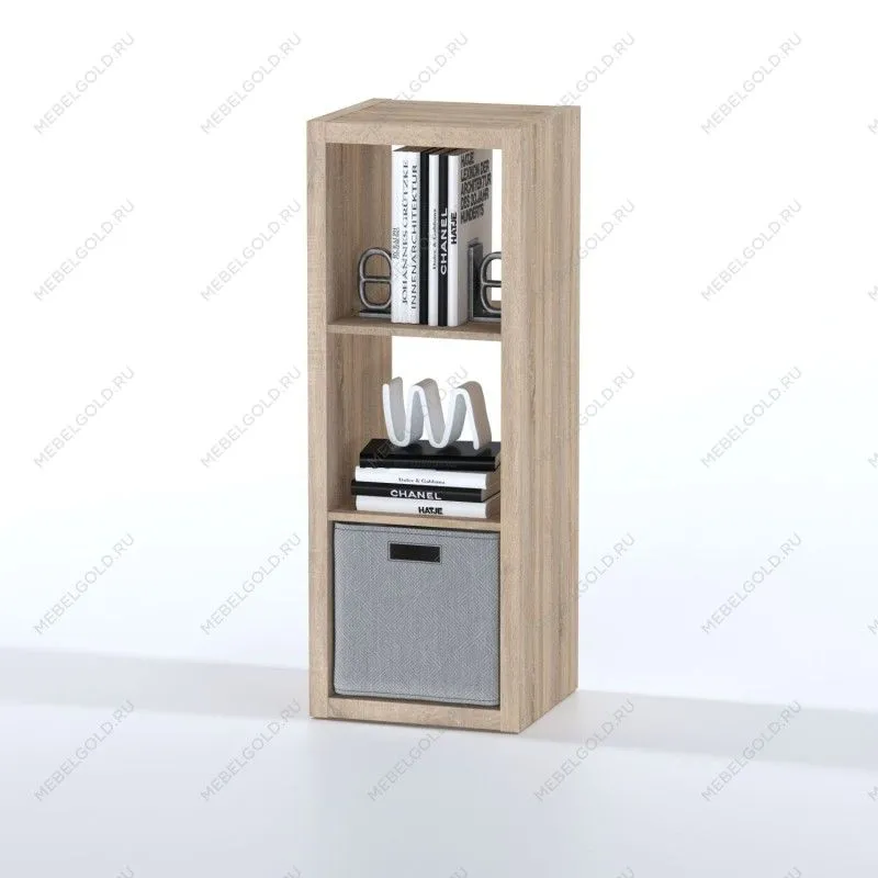 Стеллаж Фора, 3 полки, 112х42х38 см, дуб беленый | изображение 8