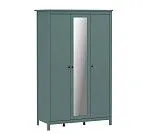 САГА шкаф 3 двери с зеркалом темно-бирюзовый | изображение 3