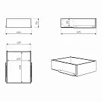 Ящик выдвижной к шкафу МАКС, 43х58х16 см, дуб сонома | изображение 9