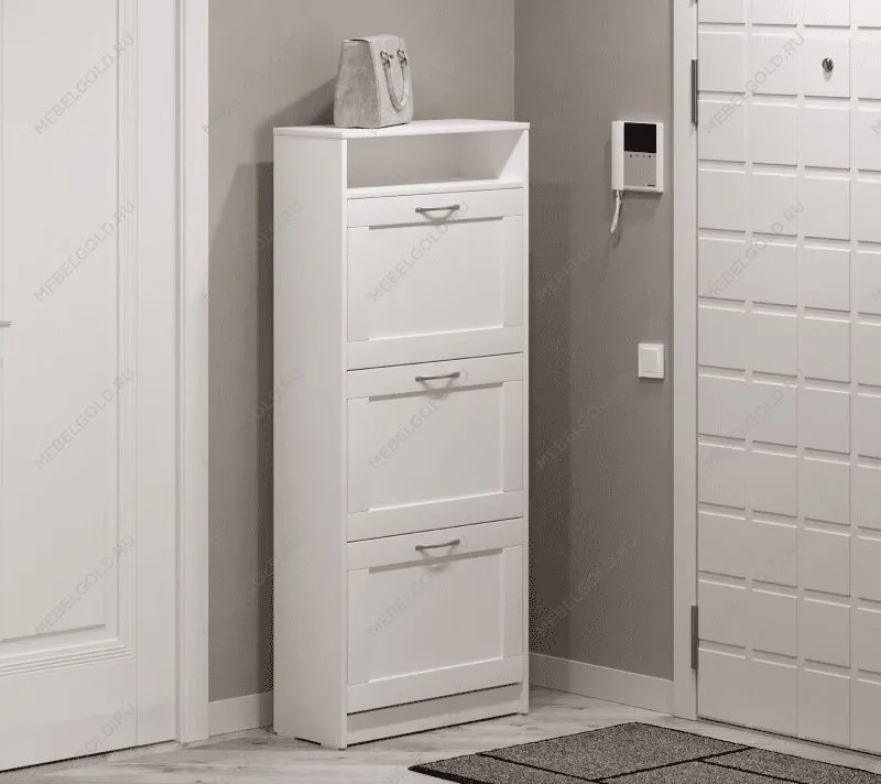 БРИМНЭС / СИРИУС тумба ИКЕА / IKEA для обуви 60х143 белая | изображение 4