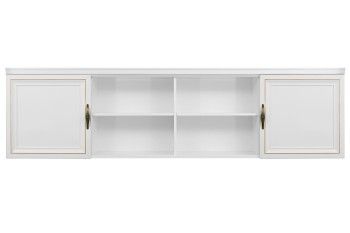 Секция навесная мост Натали белый глянец