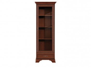 Шкаф с витриной Кентаки REG1W1S каштан - Выставка м. Марьина роща