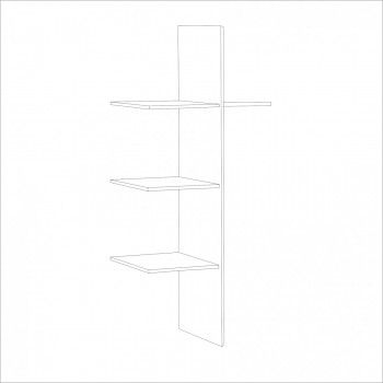 Полки со штангой Натали для 2-ств шкафа