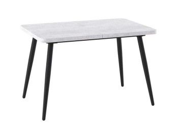 Стол раздвижной Бьерн (R)-120 (Серый сланец/Черный) 120(160)х80