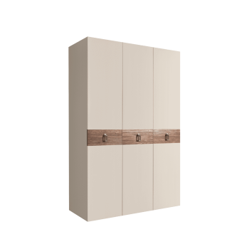 Шкаф 3-х дверный Bogemia Wood Fa (Слоновая кость/Хром) БМШ2/3(Wo)