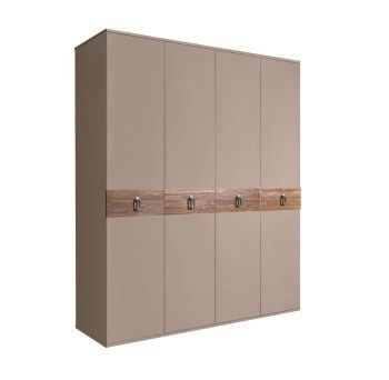 Шкаф 4-х дв. Bogemia Wood Fa (Мокка/Хром) БМШ2/4(Wo)