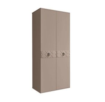 Шкаф 2-х дверный Bogemia Farfalle (Мокка/Хром) БМШ2/2(Fa)